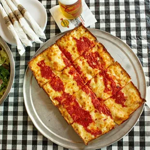 pizza check, salad check, beer check