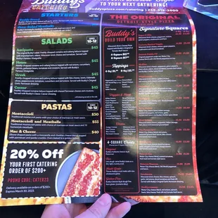 General menu