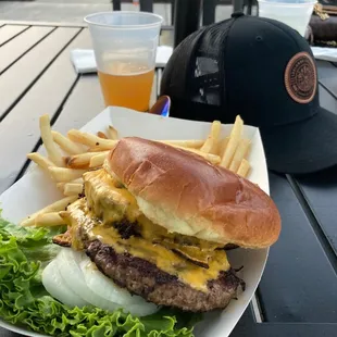 Double cheese burger