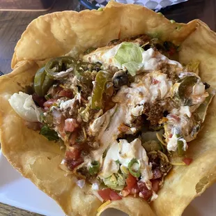 Beef taco salad