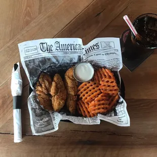 waffles, food