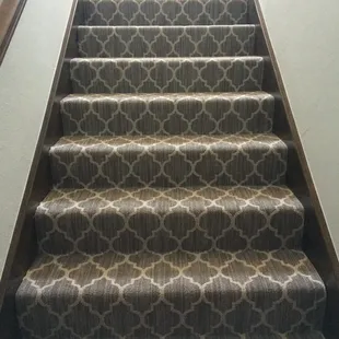 Give a simple staircase a touch of class with our new patterns from Tuftex of California