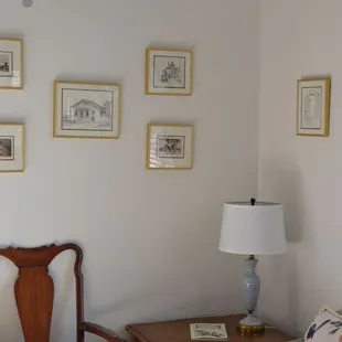 Prints and drawings that Fred framed for us