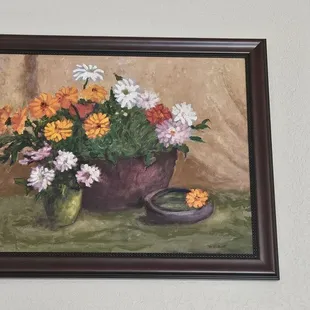 Fred framed this oil painting for me and recommended the perfect style to make it stand out.