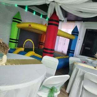 Kid friendly party with jumper
