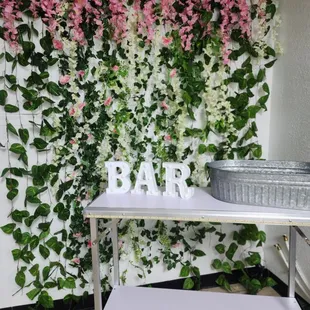 In reception area