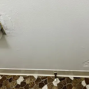 Bad patching in toilet