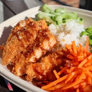 Salmon Katsu Don @tiffhuangry