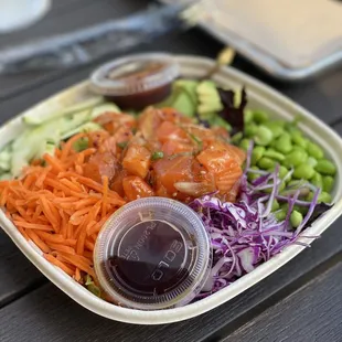 Poke bowl without rice