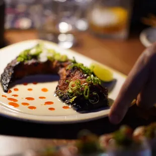 Grilled Salmon Collar