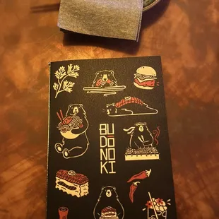 Their menu is so cute!