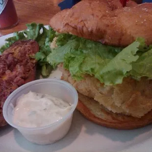 GREAT fried cod sandwich.