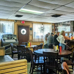 people sitting at the bar