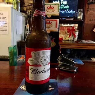 a bottle of bud&apos;s