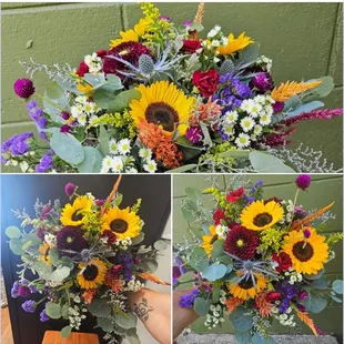 bridesmaids' bouquets