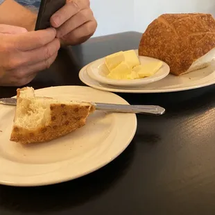 Cold bread and butter blah so disappointed