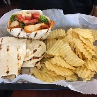 Buffalo chicken wrap