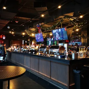 Upstairs brunch area