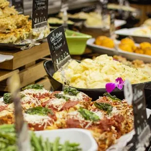 a variety of food items