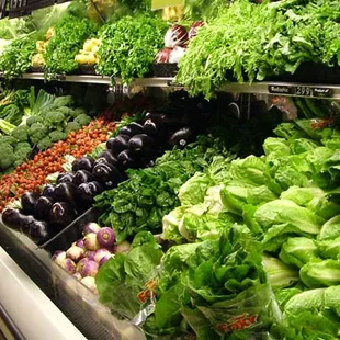 a produce section