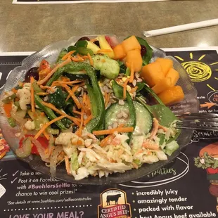 Salad bar was pretty good.