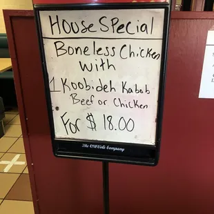 Not much of a special. Charging $18 you would think it would be written better