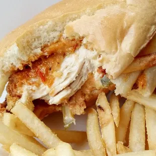 Chicken fried sandwich