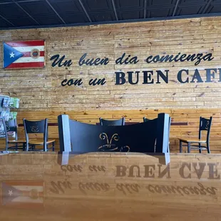 the interior of a restaurant
