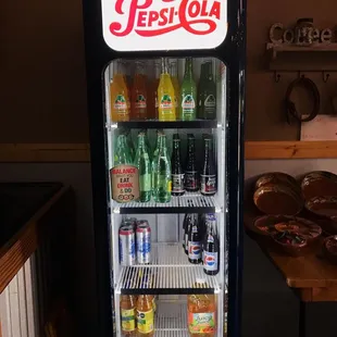 Mexican sodas and Jarritos in glass bottles