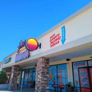 the front of a restaurant