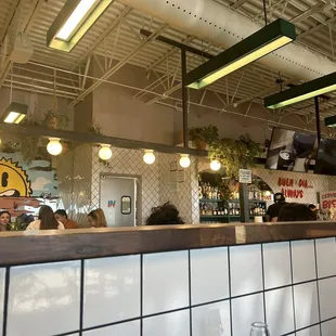 the interior of a restaurant