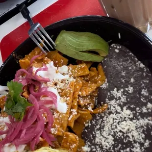Chilaquiles and cafe