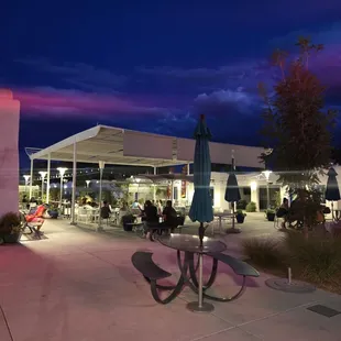outside