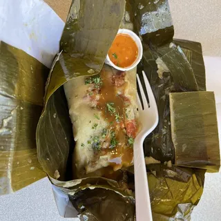 Vegan Mushroom and Tapenade Tamales