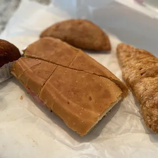 Papa Rellena, Cubano, Chicken Empanada, Guava &amp; Cheese Pastelitos