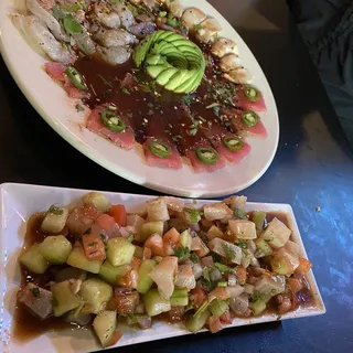 ceviche de pescado crudo