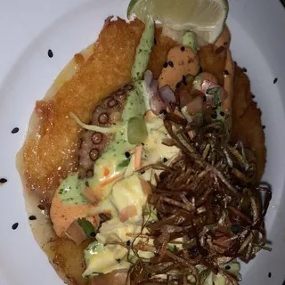 1 Garlic Sauteed Octopus Taco