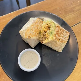 Buffalo Cauliflower Burrito