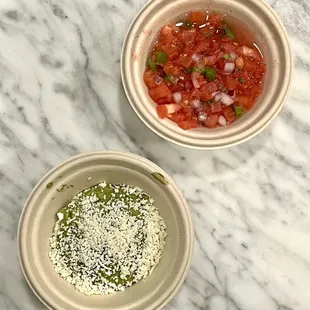 Chips &amp; Salsa and Guacamole