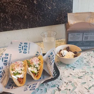 Chicken ropa vieja tacos and plantanos