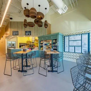 the interior of a restaurant