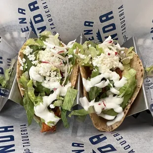 Chicken Ropa Vieja Tacos with corn tortilla (gluten free) - mildly spicy