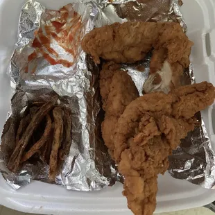 Food cooked in old grease! Fries were re-cooked