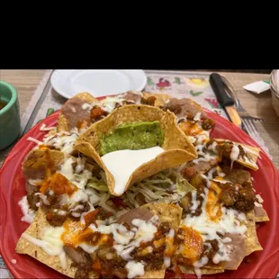 Beef nachos