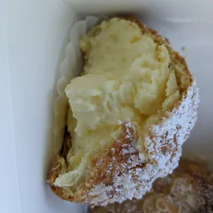 a close up of a pastry