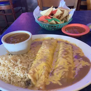 Lunch special #19 burrito/enchilada $5.99