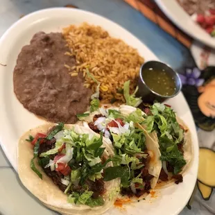 Chorizo &amp; carnitas tacos