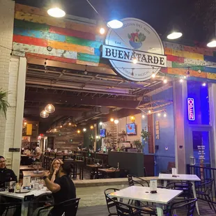 Outside seating Patio.