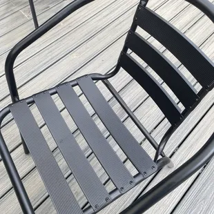 Warning ladies - the evil chair that marks up any legs in shorts!