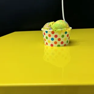 Unicorn bubblegum ice cream